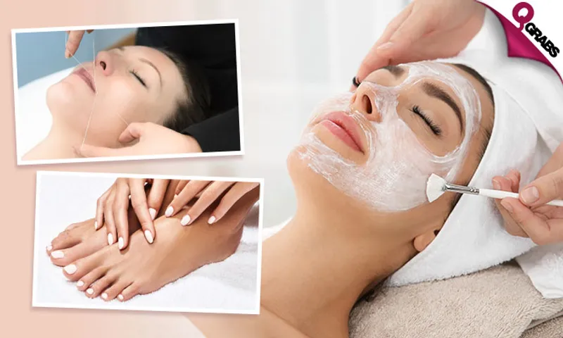 Killer Beauty Deal: Facial Mask + Hair Mask + Threading + Mani-Pedi with Color + Blow-Dry!